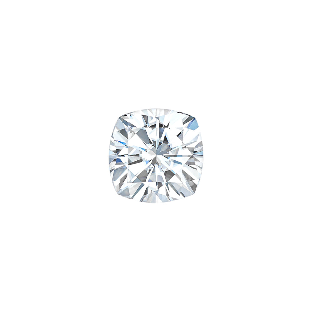 Moissanite 0.50CTW DEW Cushion Near-Colorless Brilliant Cut Moissanite