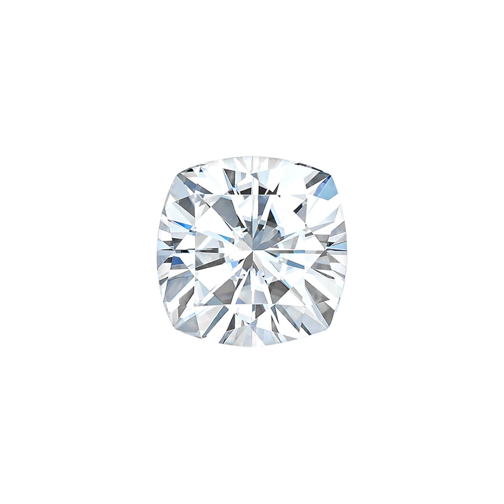 Forever One 0.80CTW DEW Cushion Colorless Brilliant Cut Moissanite