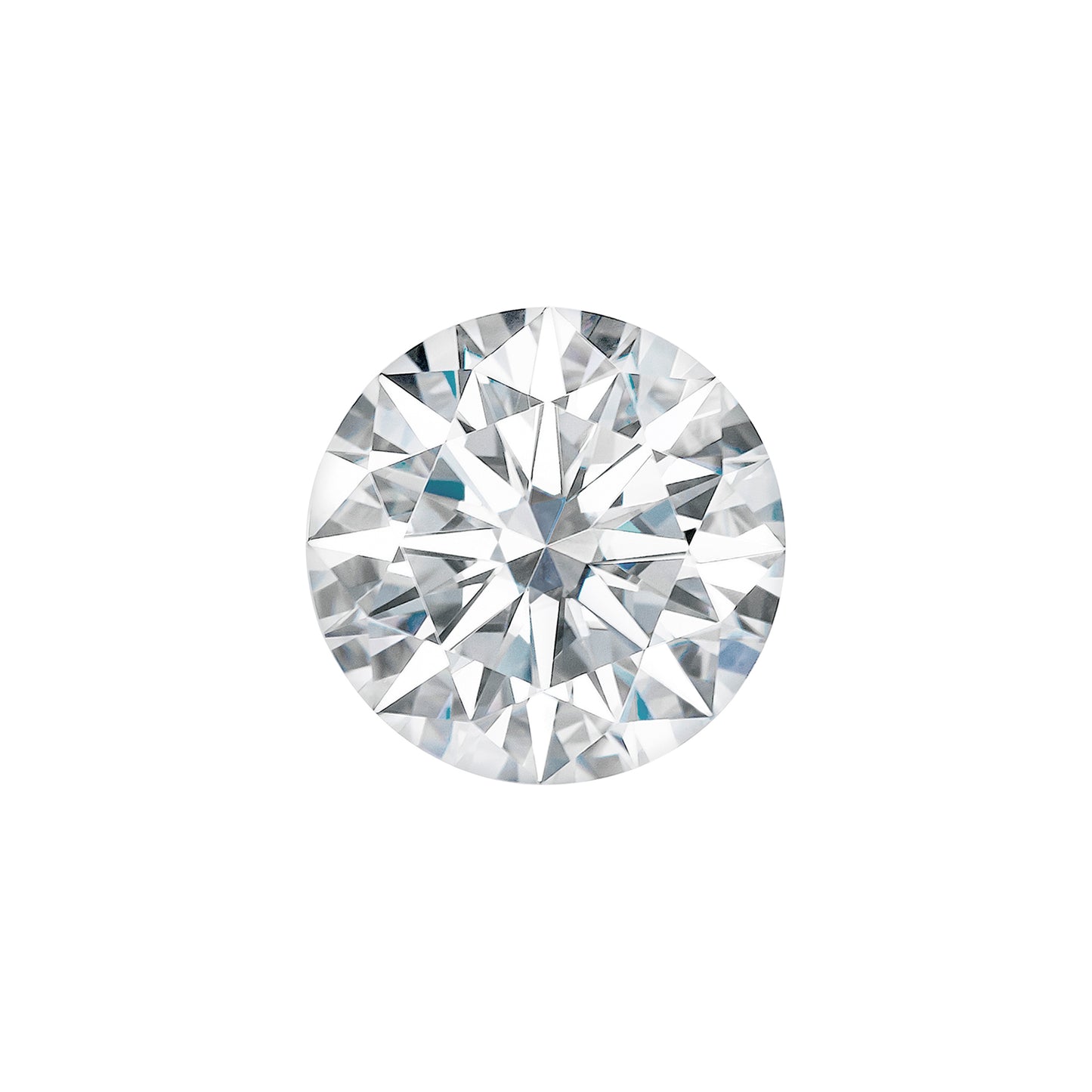 Moissanite 1.04CTW DEW Round Near-Colorless Hearts & Arrows Moissanite