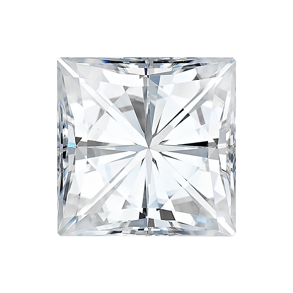 Moissanite 4.30CTW DEW Square Colorless Brilliant Cut Moissanite