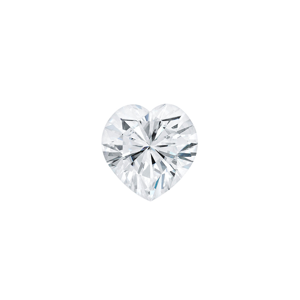 Forever One 0.50CTW DEW Heart Near-Colorless Brilliant Cut Moissanite