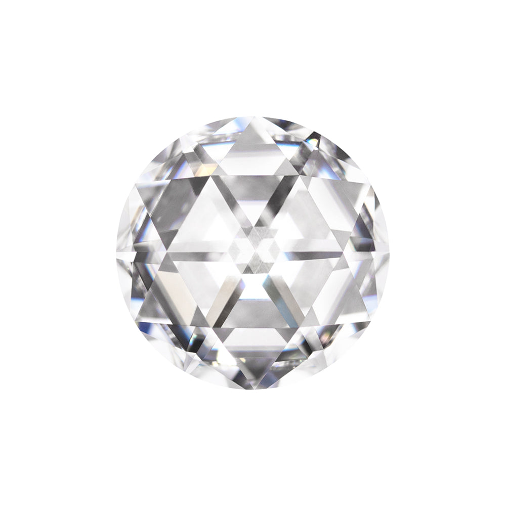 Forever One 1.80CTW DEW Round Colorless DuetRose Cut Moissanite
