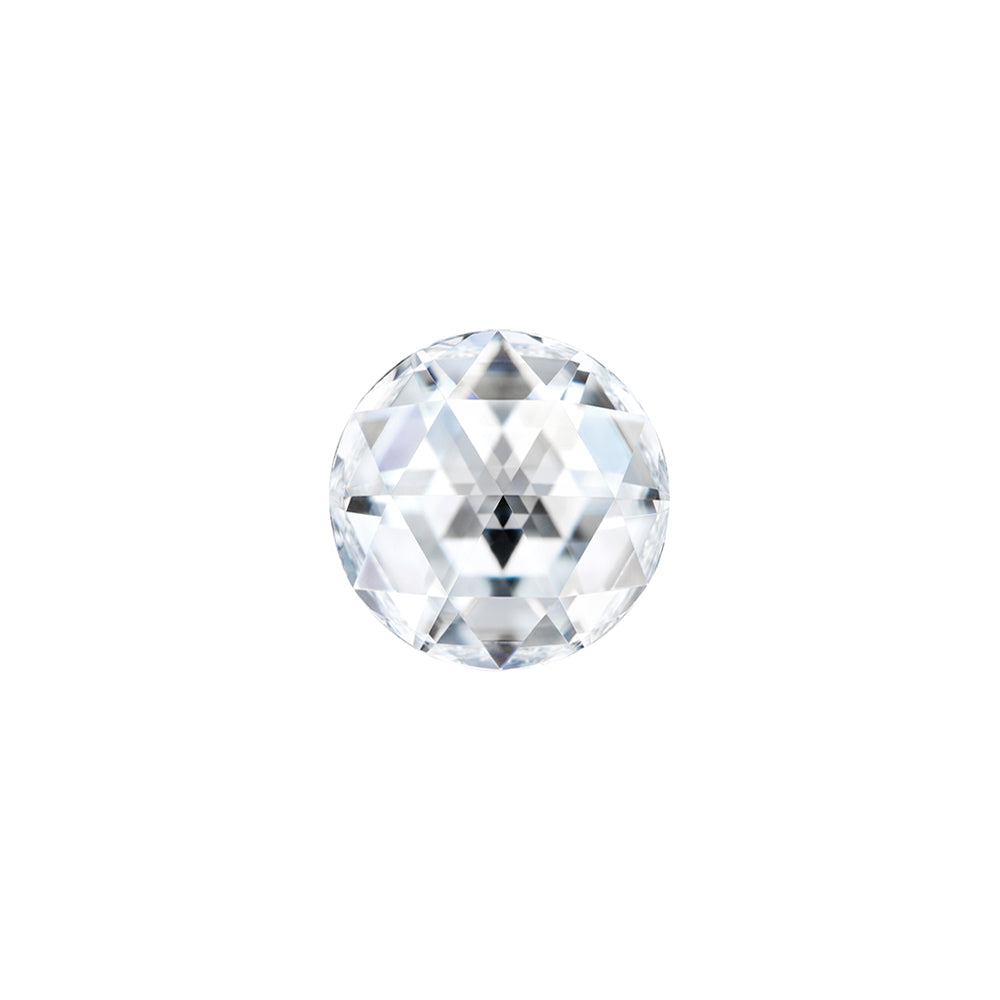 Moissanite 0.26CTW DEW Round Near-Colorless Rosette Cut Moissanite