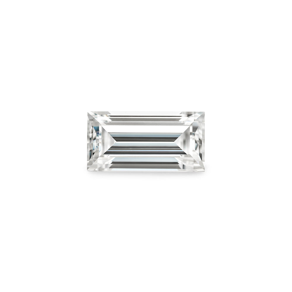 Forever One 0.42CTW DEW Straight Baguette Colorless Step Cut Moissanite