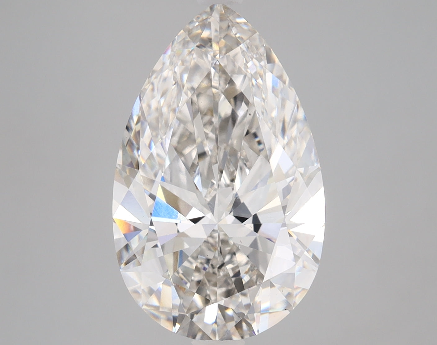 Pear Cut Diamond 4.45 Carat H Color VS1 Clarity IGI 605356589
