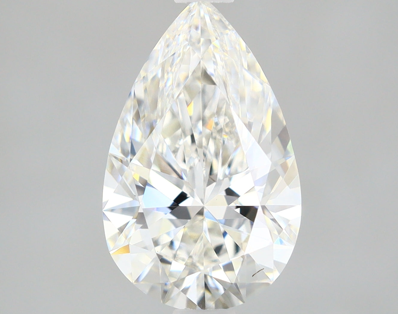 Pear Cut Diamond 1.58 Carat F Color VVS2 Clarity IGI 570361800