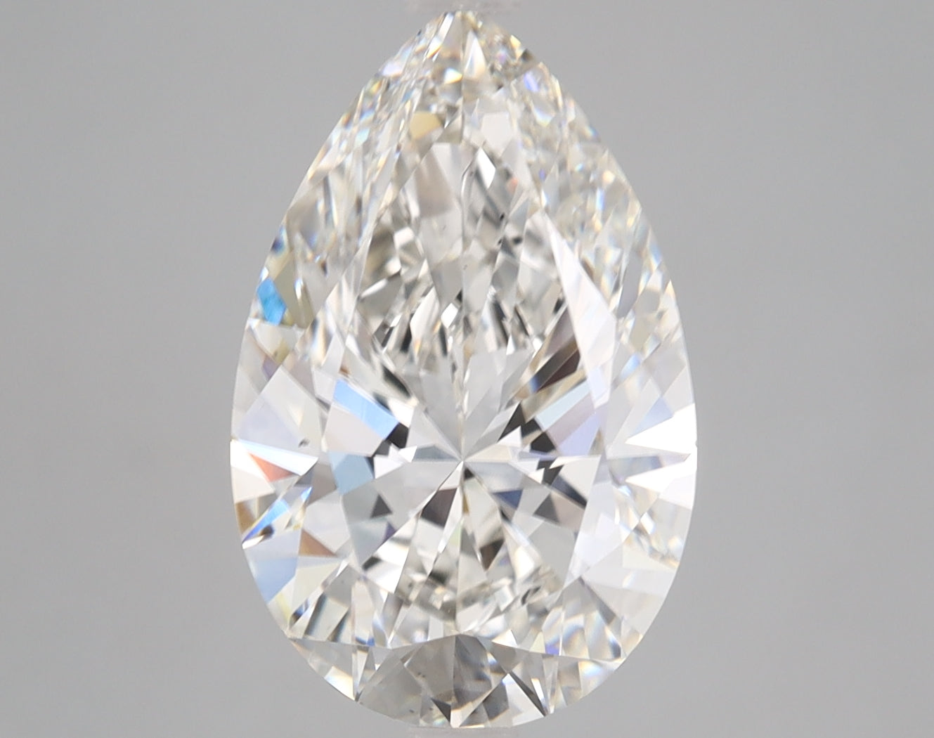 Pear Cut Diamond 4.14 Carat G Color VS2 Clarity IGI 602322233