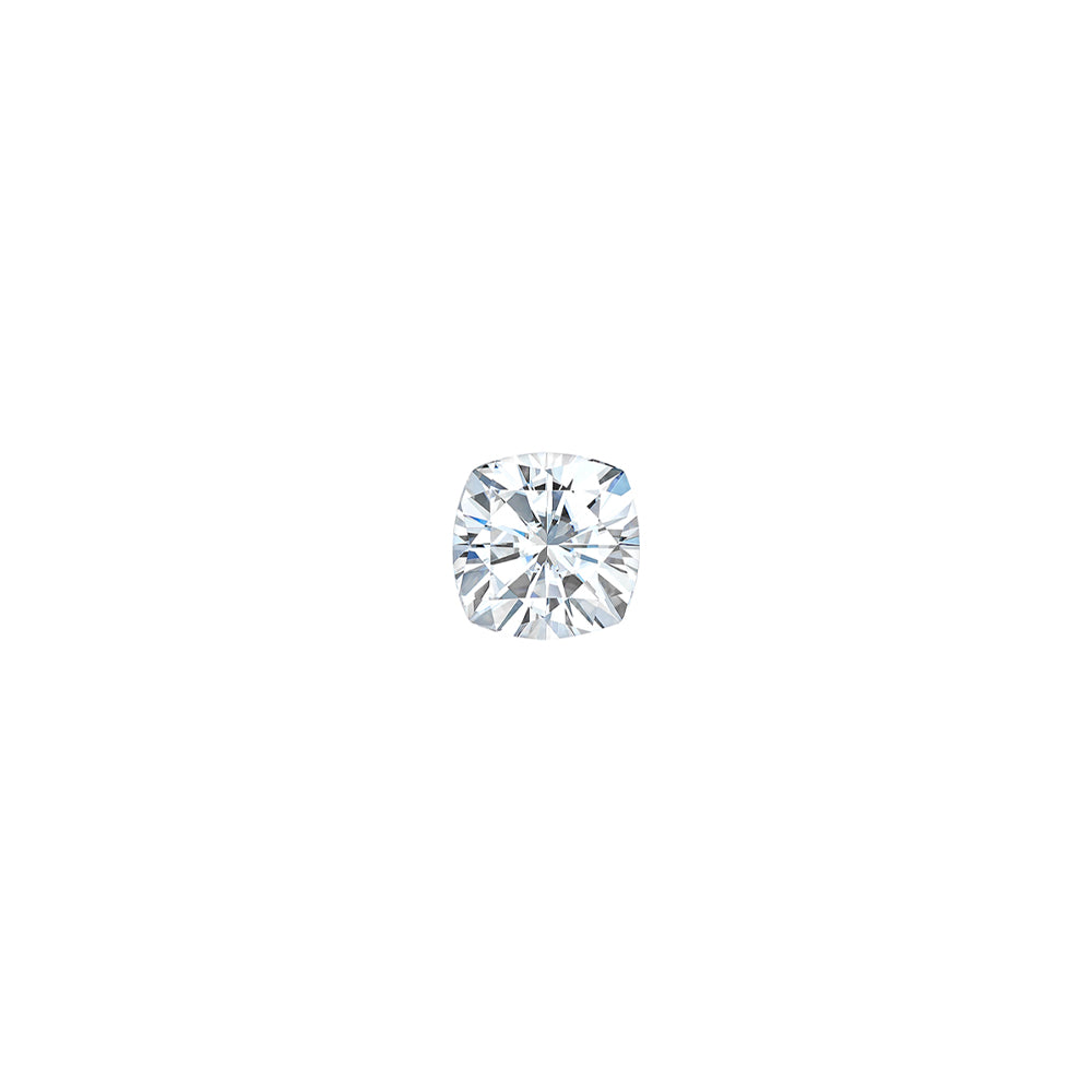 Forever One 0.08CTW DEW Cushion Near-Colorless Brilliant Cut Moissanite