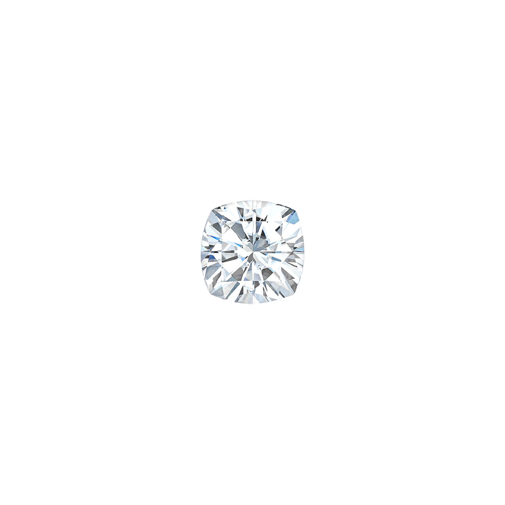 Forever One 0.13CTW DEW Cushion Near-Colorless Brilliant Cut Moissanite