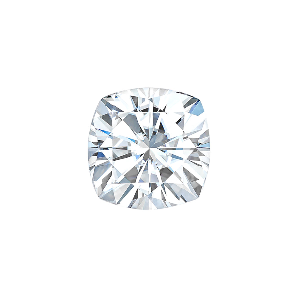 Forever One 1.10CTW DEW Cushion Near-Colorless Brilliant Cut Moissanite