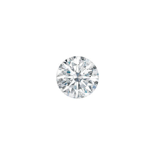 Moissanite 0.26CTW DEW Round Colorless Hearts & Arrows Moissanite