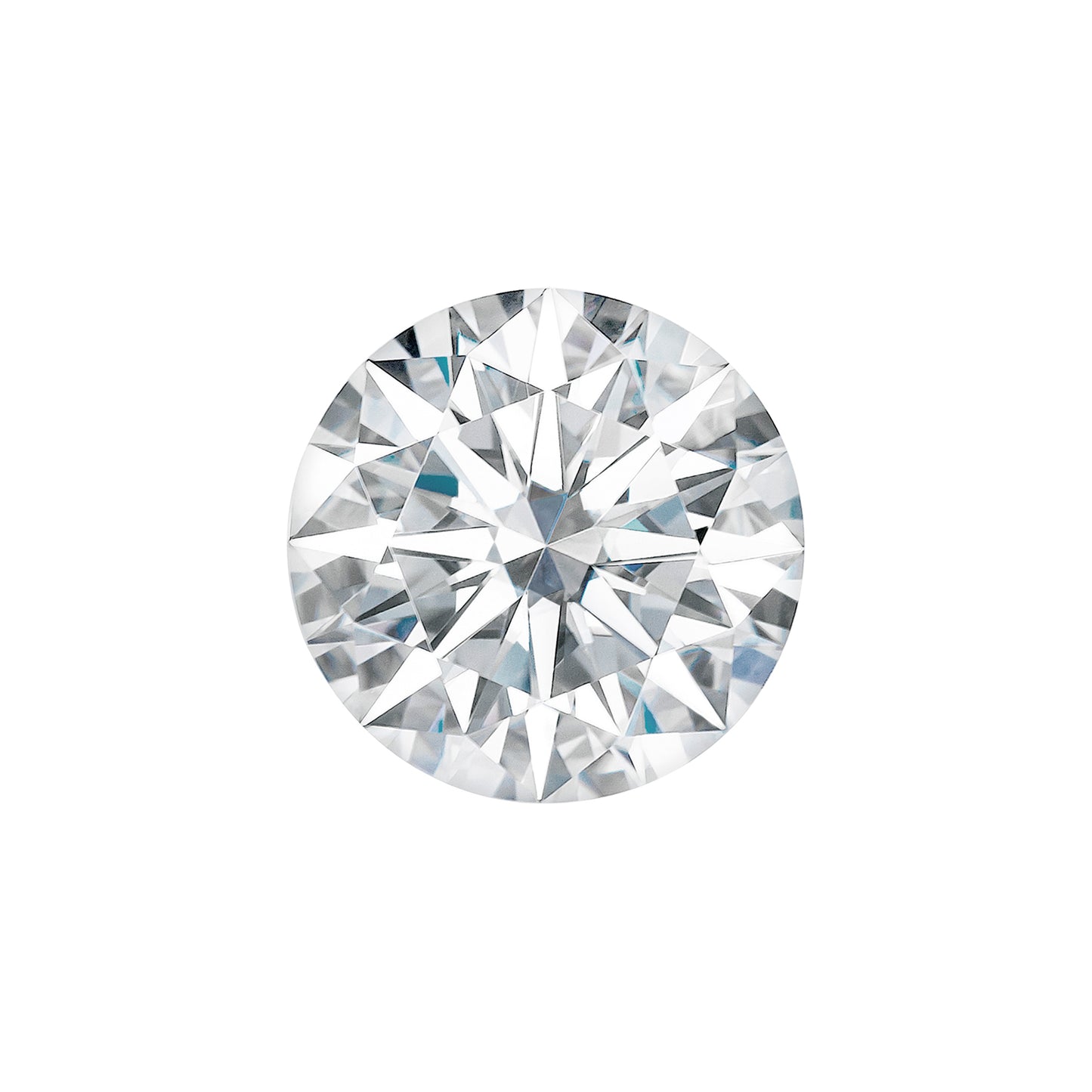 Moissanite 1.31CTW DEW Round Near-Colorless Hearts & Arrows Moissanite