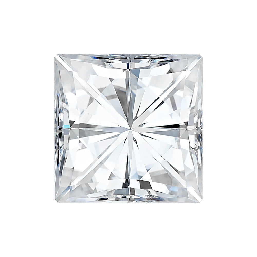 Forever One 3.60CTW DEW Square Near-Colorless Brilliant Cut Moissanite