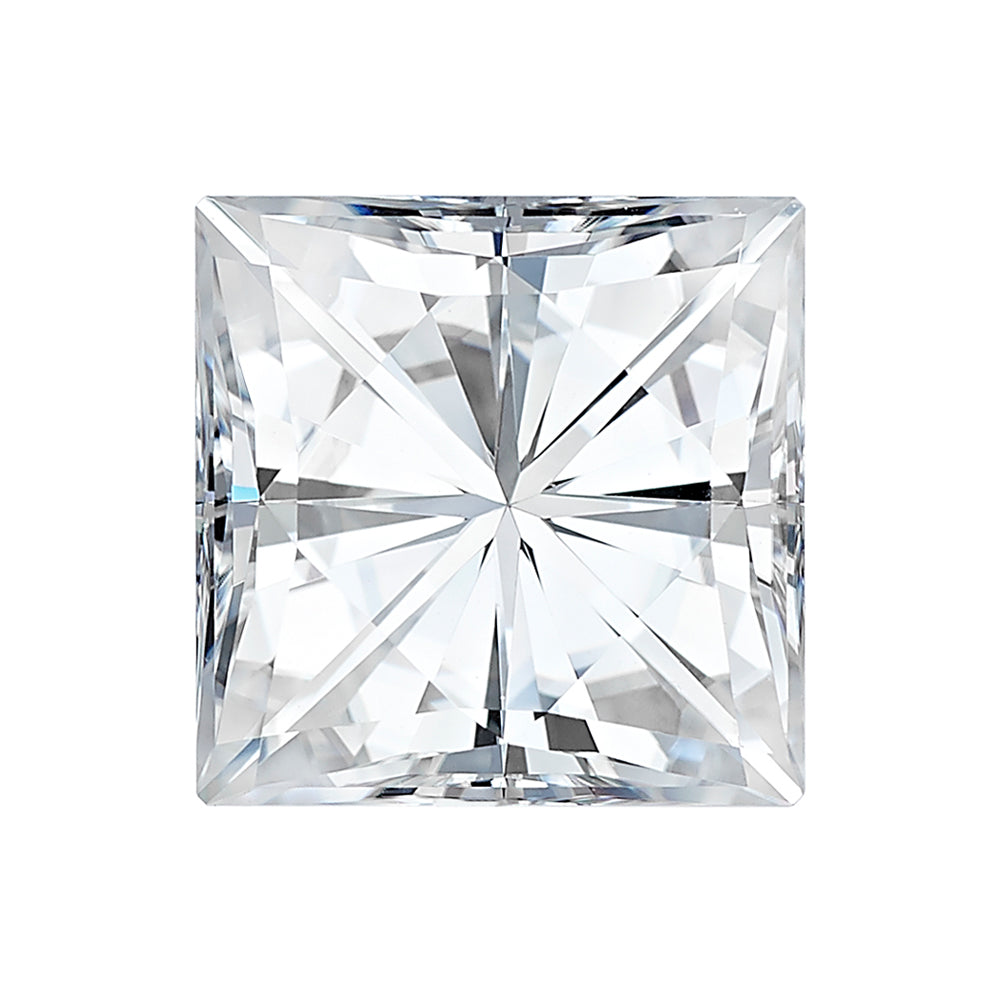 Forever One 4.30CTW DEW Square Near-Colorless Brilliant Cut Moissanite