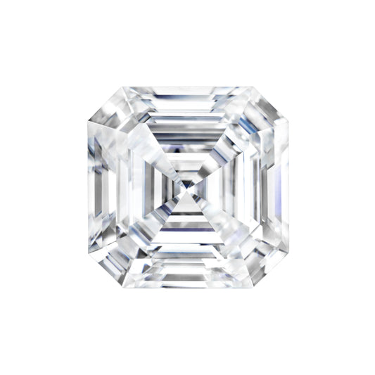 Forever One 2.21CTW DEW Asscher Colorless Step Cut Moissanite
