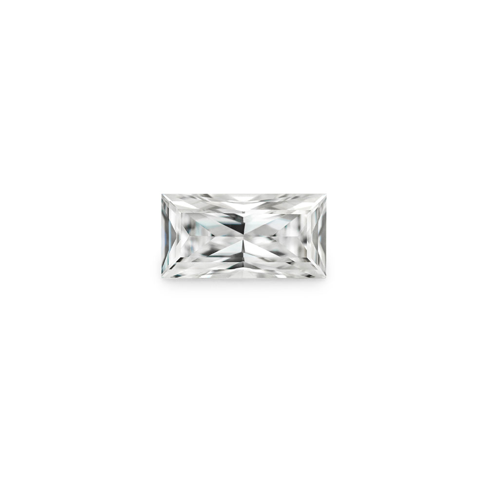 Forever One 0.23CTW DEW Straight Baguette Near-Colorless Modified Brilliant Cut Moissanite
