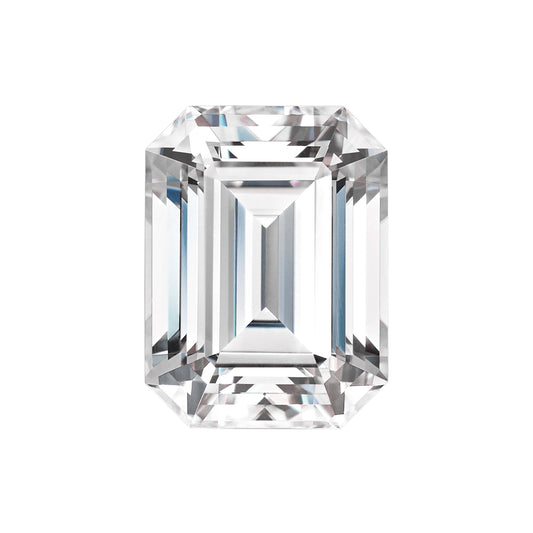 Forever One 2.52CTW DEW Emerald Colorless Step Cut Moissanite