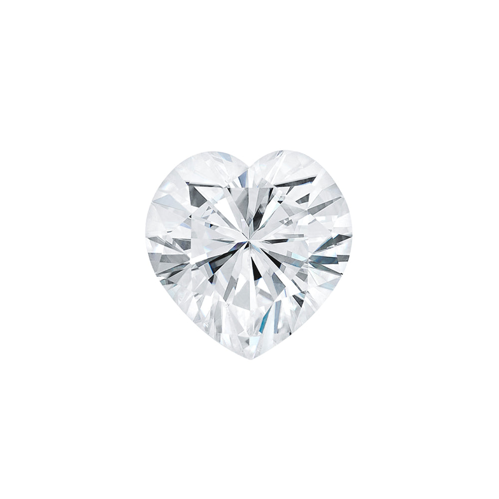 Forever One 1.00CTW DEW Heart Near-Colorless Brilliant Cut Moissanite
