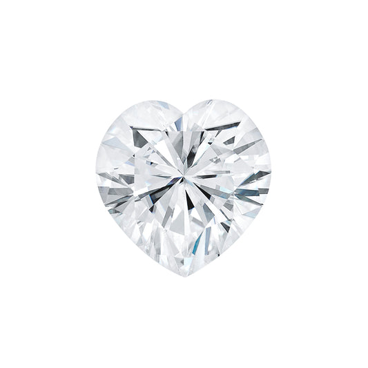 Moissanite 1.50CTW DEW Heart Colorless Brilliant Cut Moissanite