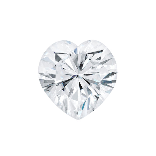 Forever One 1.80CTW DEW Heart Colorless Brilliant Cut Moissanite