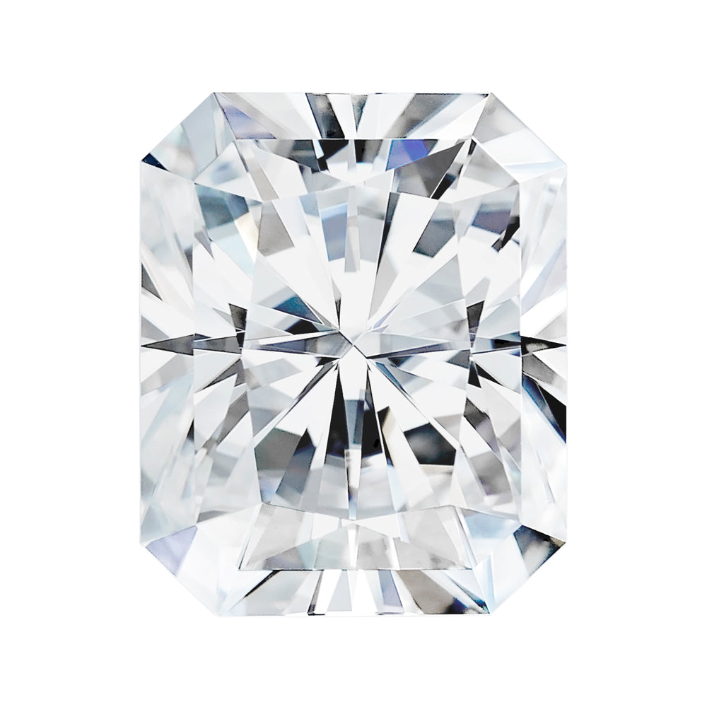 Forever One 5.30CTW DEW Radiant Near-Colorless Modified Brilliant Cut Moissanite