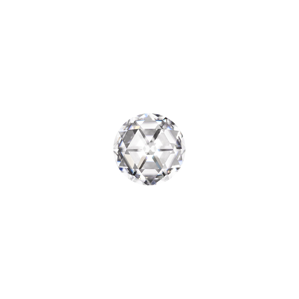 Forever One 0.15CTW DEW Round Colorless DuetRose Cut Moissanite