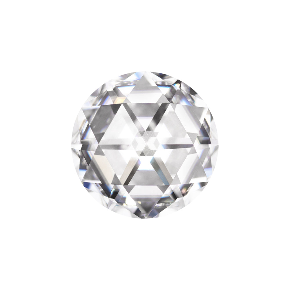 Forever One 1.48CTW DEW Round Near-Colorless DuetRose Cut Moissanite