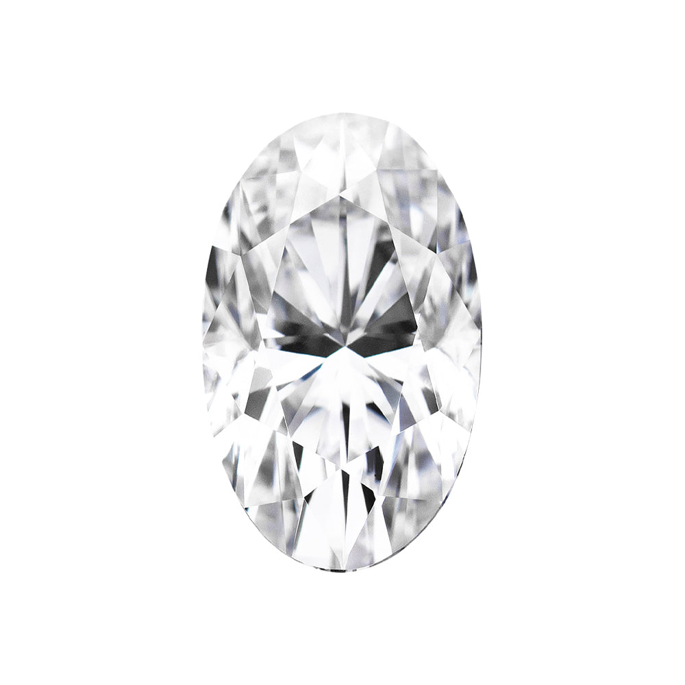 Moissanite 2.30CTW DEW Elongated Oval Near-Colorless Brilliant Cut Moissanite