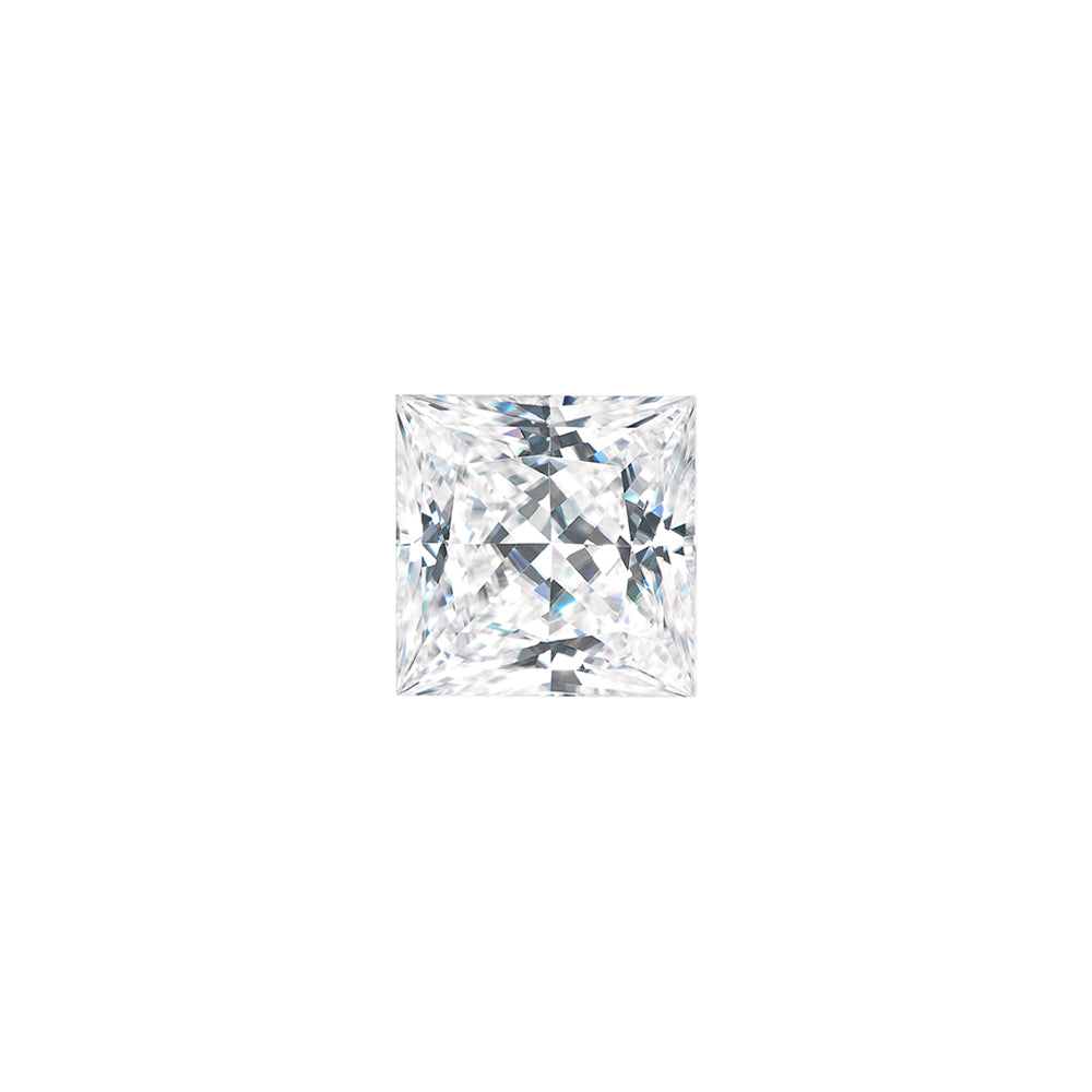 Moissanite 0.37CTW DEW Square Colorless Princess Cut Moissanite