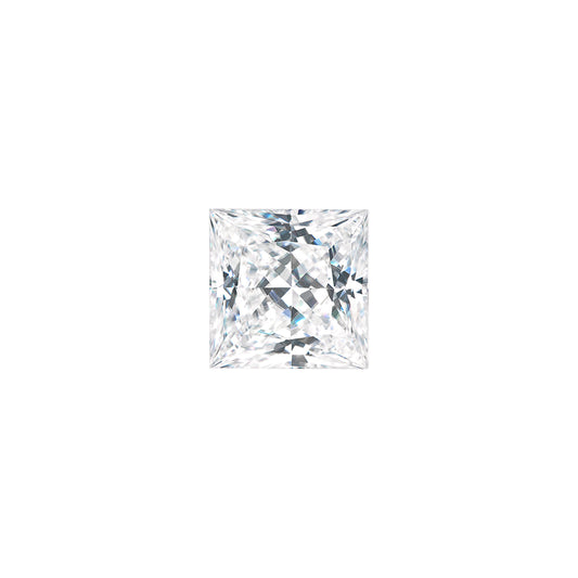 Moissanite 0.37CTW DEW Square Colorless Princess Cut Moissanite