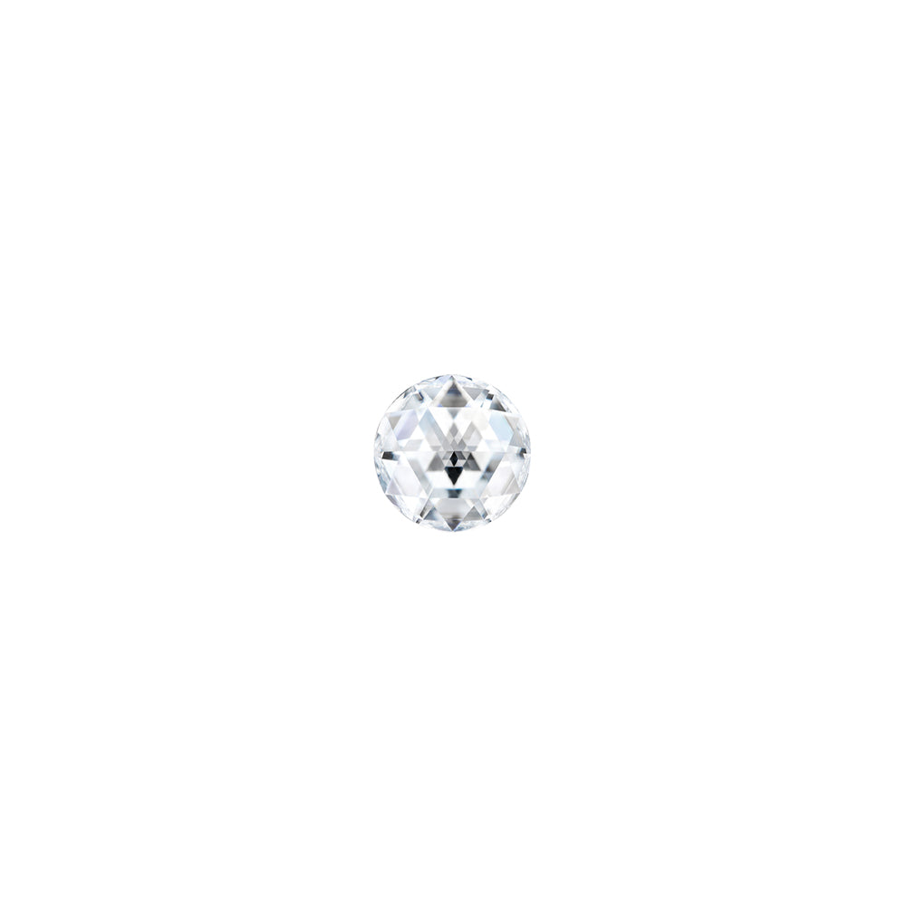 Moissanite 0.02CTW DEW Round Colorless Rosette Cut Moissanite