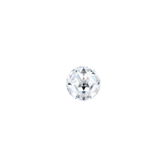 Moissanite 0.10CTW DEW Round Near-Colorless Rosette Cut Moissanite