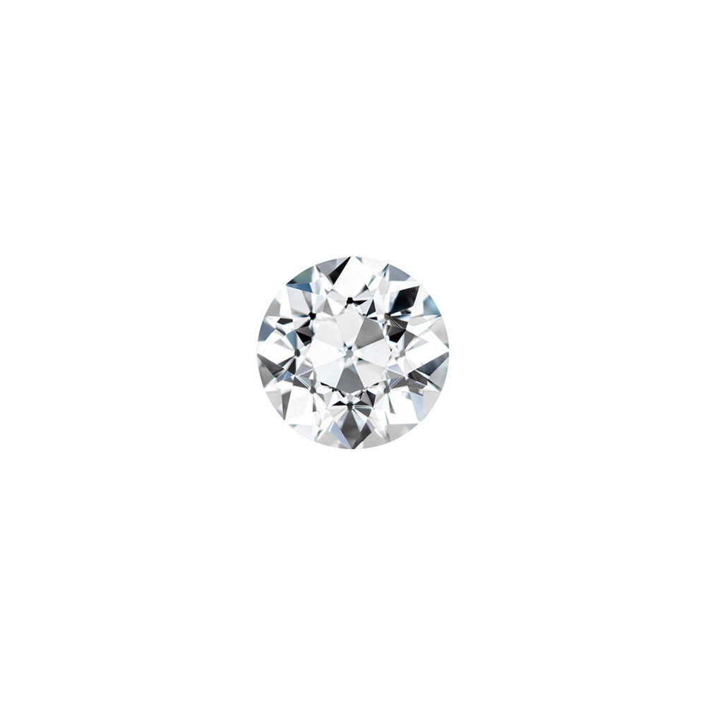Forever One 0.26CTW DEW Round Near-Colorless Old European Cut Moissanite