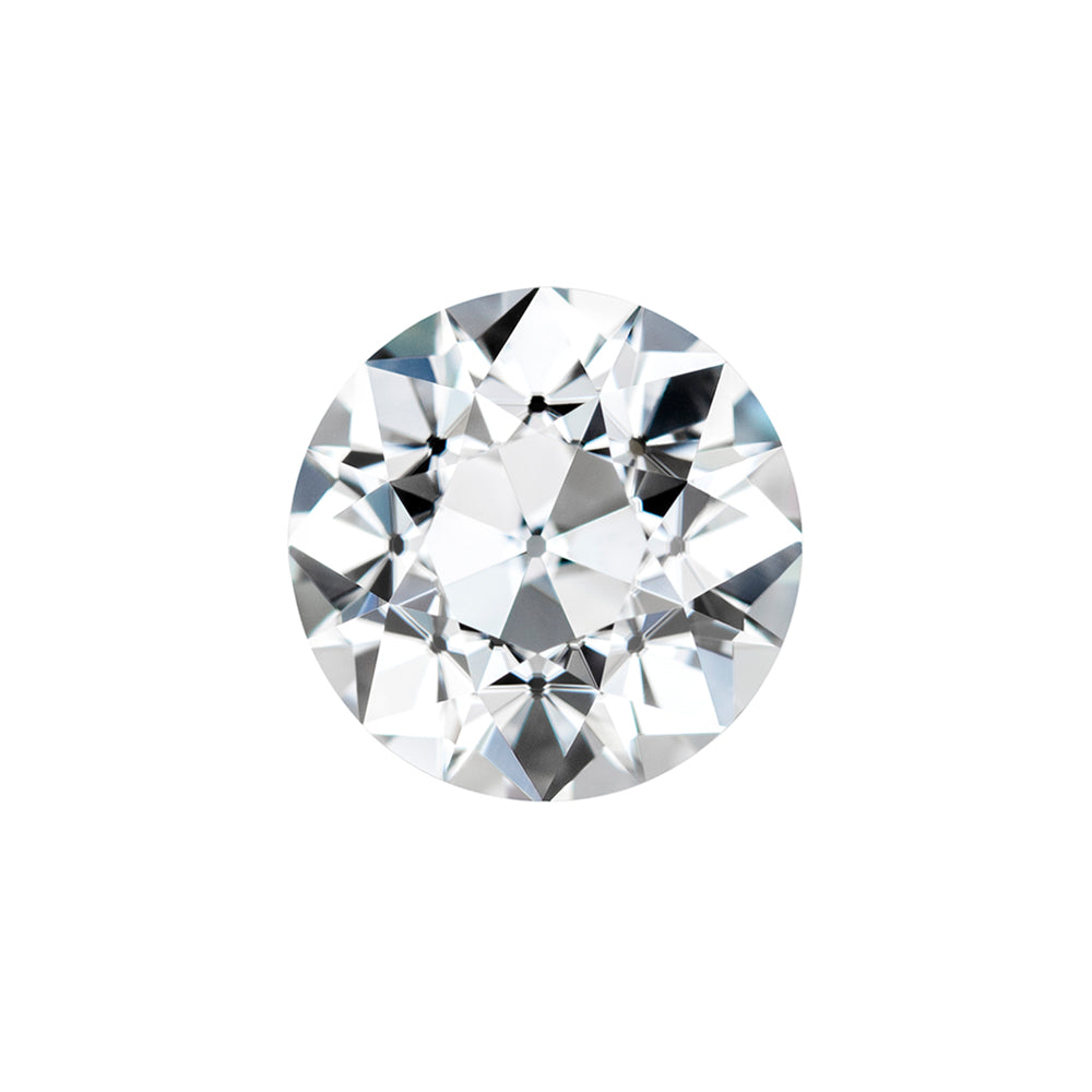 Forever One 1.38CTW DEW Round Near-Colorless Old European Cut Moissanite