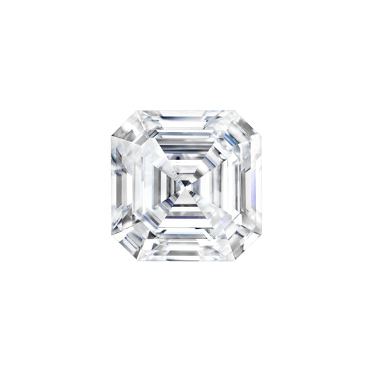 Forever One 0.95 CTW DEW Asscher Near-Colorless (GH) Color Step Cut Moissanite