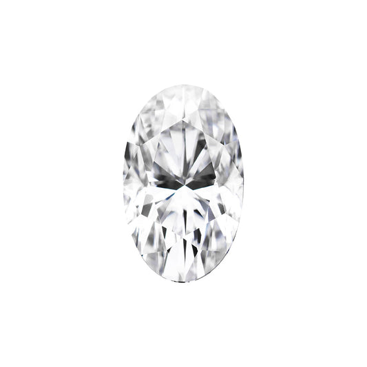 Forever One 2.50 CTW DEW Elongated Oval Colorless (DEF) Color Modified Brilliant Cut Moissanite
