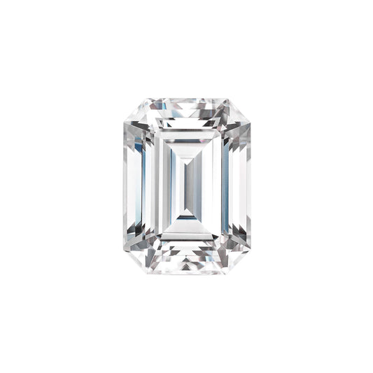 Forever One 0.27 CTW DEW Emerald Near-Colorless (GH) Color Step Cut Moissanite