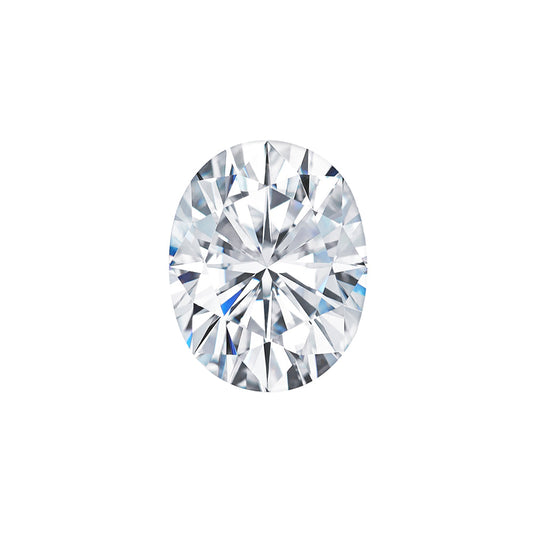 Forever One 5.80 CTW DEW Oval Near-Colorless (GH) Color Modified Brilliant Cut Moissanite