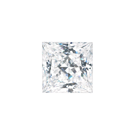 Forever Bright 3.20 CTW DEW Princess Near-Colorless (GH) Color Princess Cut Moissanite