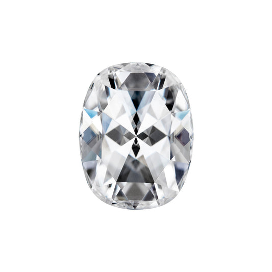 Forever One 1.30 CTW DEW Rectangular Cushion Near-Colorless (GH) Color Rose Cut Moissanite