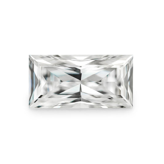 Forever One 1.30 CTW DEW Straight Baguette Colorless (DEF) Color Modified Brilliant Cut Moissanite