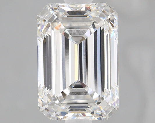 Emerald Cut Diamond 2.08 Carat F Color VS1 Clarity IGI 656478682