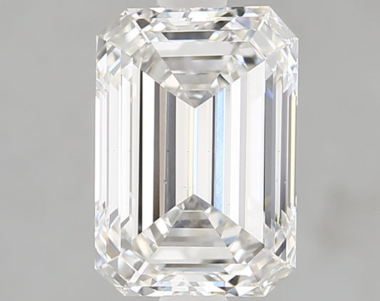 Emerald Cut Diamond 2.07 Carat F Color VS1 Clarity IGI 654420243