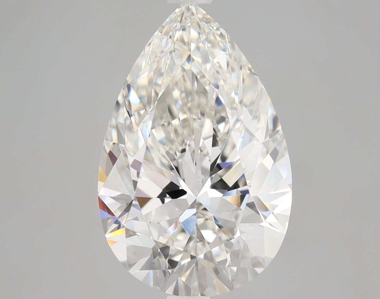Pear Cut Diamond 4.28 Carat H Color VS1 Clarity IGI 605356585