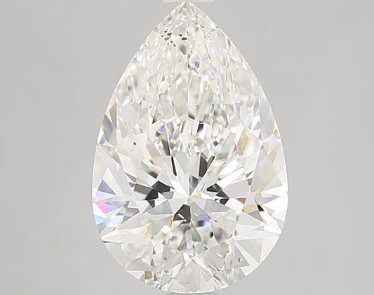 Pear Cut Diamond 3.06 Carat F Color SI2 Clarity IGI 566394869