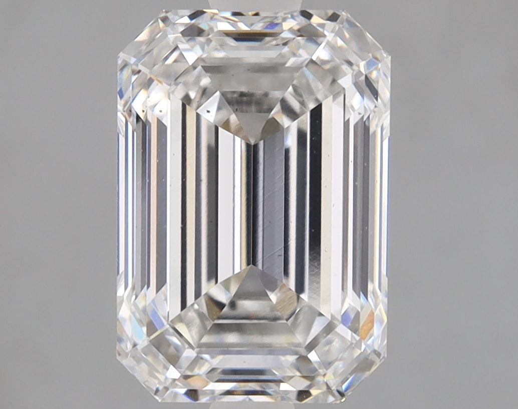 Emerald Cut Diamond 2.54 Carat F Color VS2 Clarity IGI 678518145