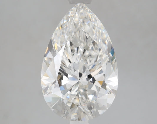 Pear Cut Diamond 2.58 Carat F Color VVS2 Clarity IGI 728528437