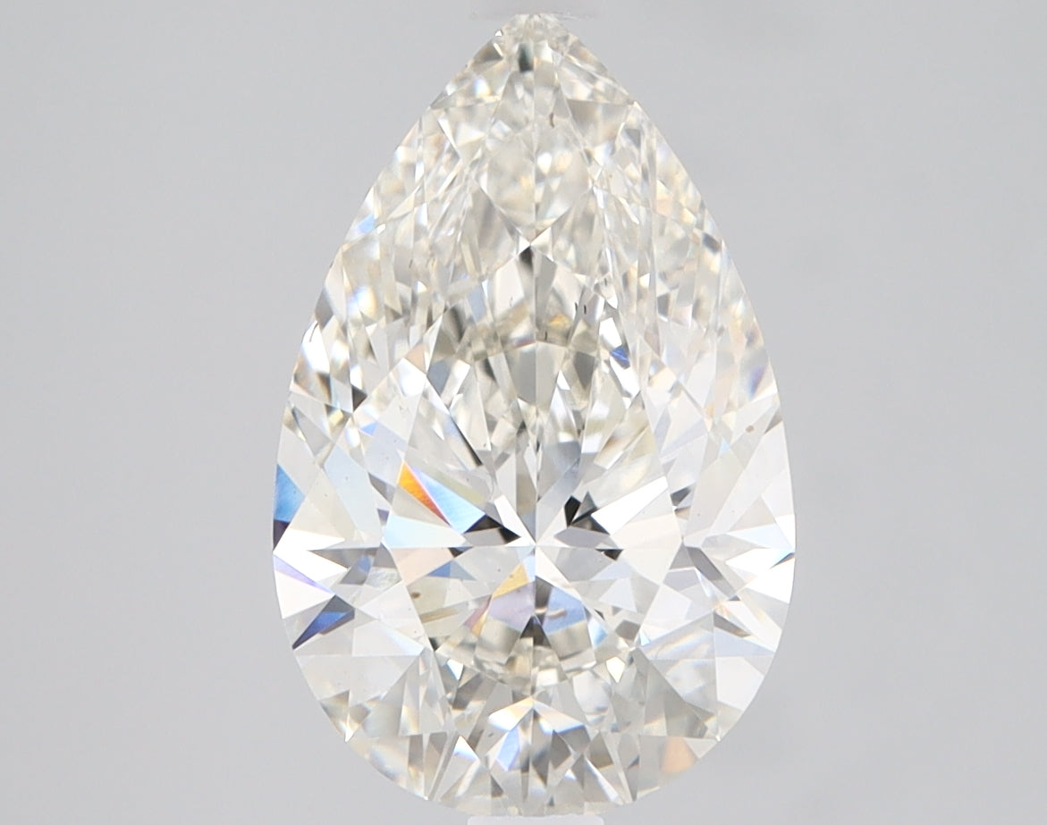 Pear Cut Diamond 2.75 Carat H Color VS1 Clarity IGI 591308091