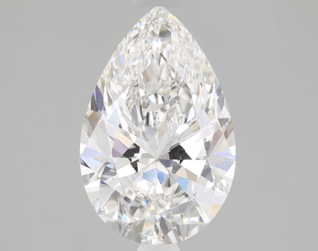 Pear Cut Diamond 1.57 Carat F Color VVS2 Clarity IGI 683590266