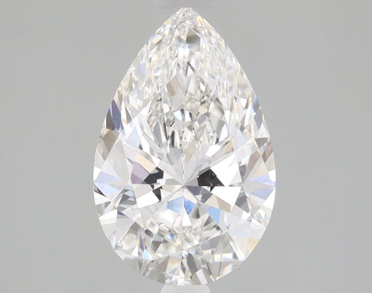 Pear Cut Diamond 1.57 Carat F Color VVS2 Clarity IGI 683590266